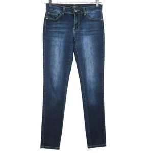 L&B Skinny Leg Jeans Women's Size 6 Medium Wash Blue Denim 32X30.5